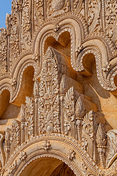 istock Bagan pagoda stucco detail 471543837
