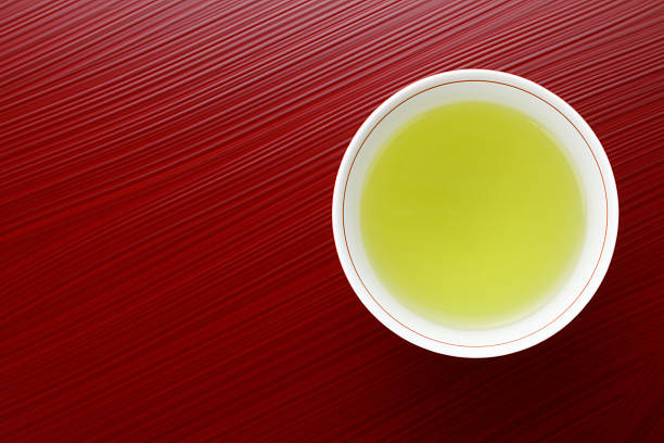 istock Japanese green tea in porcelain cup 471544292