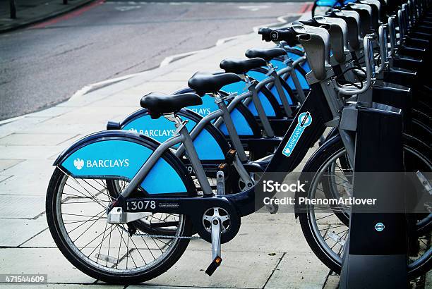 Boriss Bikes Stock Photo - Download Image Now - Bank - Financial Building, Barclays - Brand Name, Bicycle