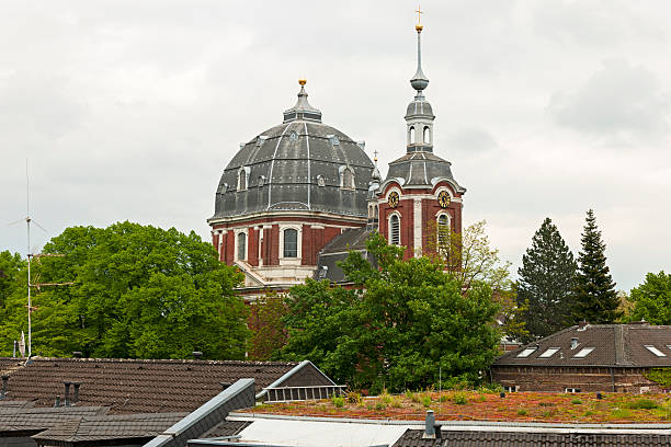 parish igreja de são joão batista - aachen brick building exterior built structure imagens e fotografias de stock