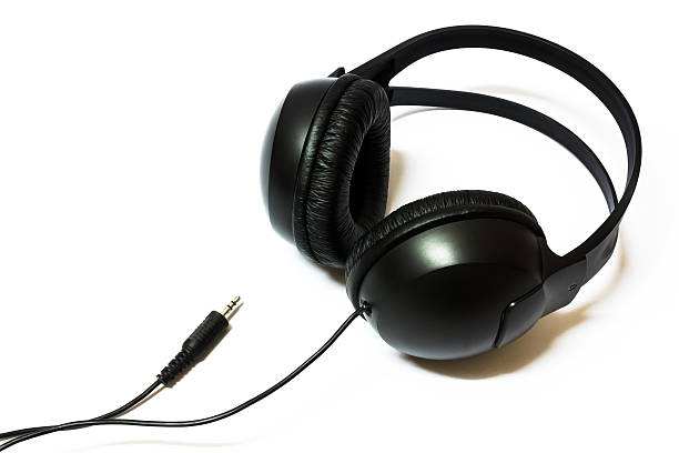 istock Black Headphones Isolated on a White Background 471546067