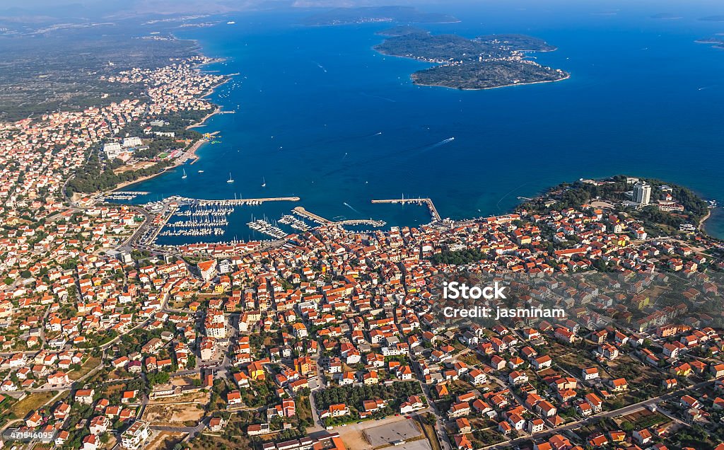 Antena Vodice - Royalty-free Ancorado Foto de stock