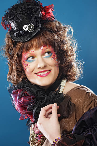 istock Beautiful lady with artistic make-up. 471546346