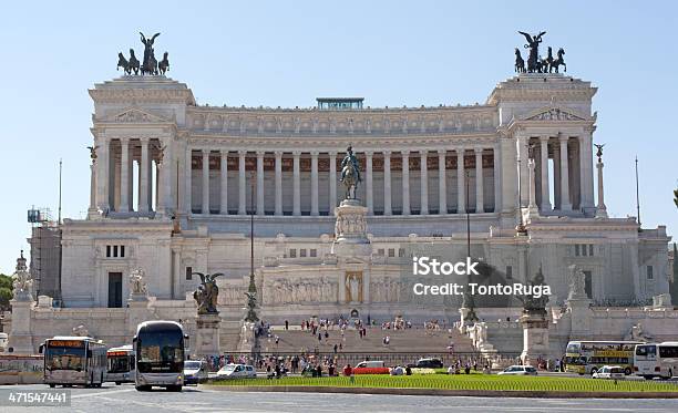 Monument Of Vittorio Emanuele Ii In Rome Stock Photo - Download Image Now - Altare Della Patria, Architecture, Building Exterior