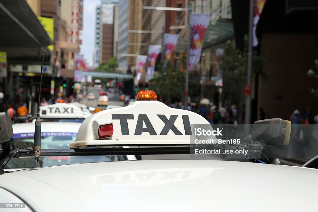 Sydney Taxi - Lizenzfrei Bundesstaat New South Wales Stock-Foto
