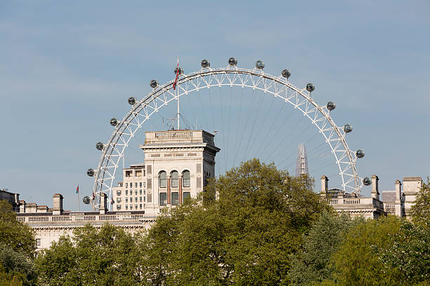 london eye - london england park whitehall street palace foto e immagini stock