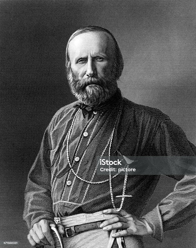 Giuseppe Garibaldi, italiano generale e politico. - Illustrazione stock royalty-free di Giuseppe Garibaldi