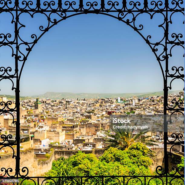 Ansicht Von Medina In Das Fez Stockfoto und mehr Bilder von Fes - Marokko - Fes - Marokko, Altstadt, Ansicht aus erhöhter Perspektive