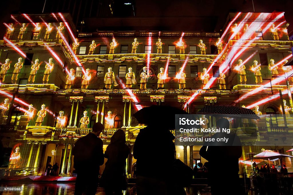 Vivid Sydney Silurians Customs House - Lizenzfrei Australien Stock-Foto