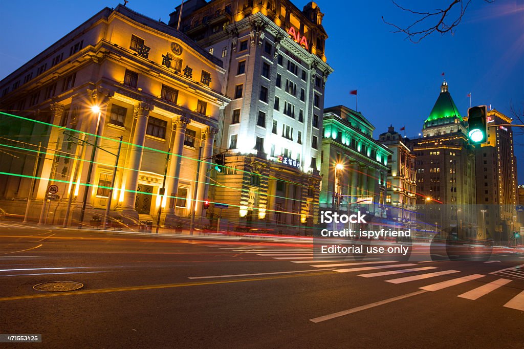 El Bund, Shanghai - Foto de stock de Amarillo - Color libre de derechos