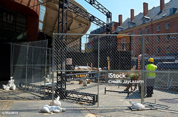 Uragano Sandy Conseguenze 7 Mesi Dopo Fulton Mercato Lower Manhattan - Fotografie stock e altre immagini di Temporaneo