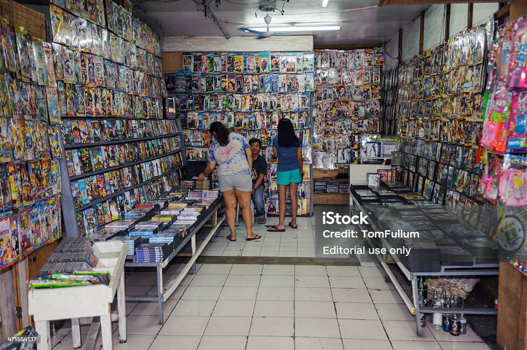 Pirate DVD-Shop in den Philippinen - Lizenzfrei Cebu City Stock-Foto