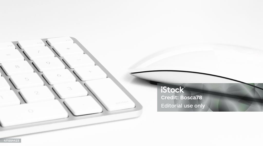 Apple Clavier d'ordinateur et la souris magique - Photo de Aluminium libre de droits