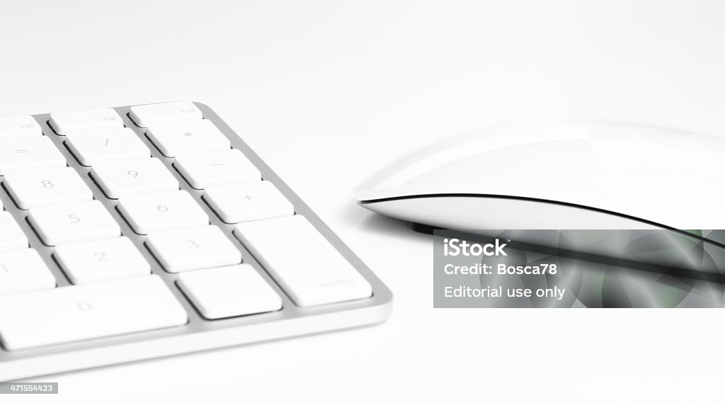 Apple komputera, klawiatury, myszy i magiczna - Zbiór zdjęć royalty-free (Aluminium)
