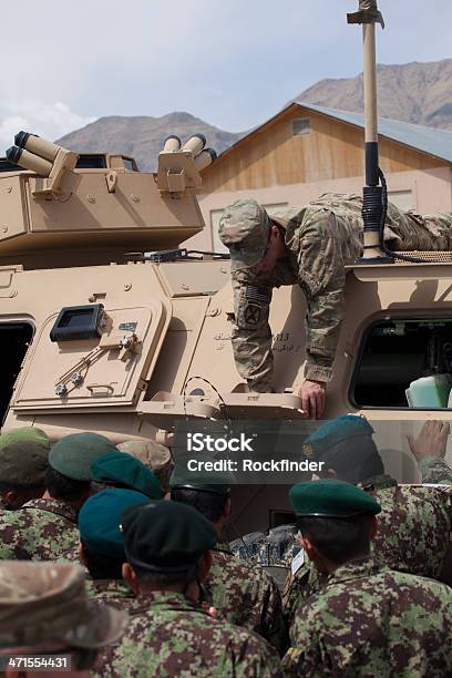 Class In The Motor Pool Stock Photo - Download Image Now - Afghan National Army, Afghanistan, Armed Forces