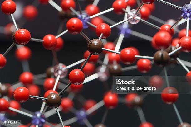 Dna Atom Model Simulation Molecular Dna And Atom Model In Science Research Lab Stock Photo ...