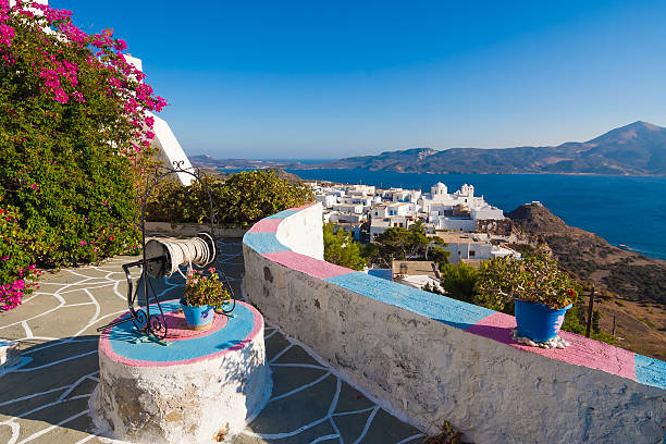istock Typical Cycladic architecture, Plaka village, Milos island, Cyclades, Greece 471555128