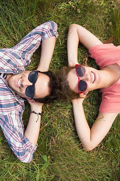 istock Cute couple in the park 471555318