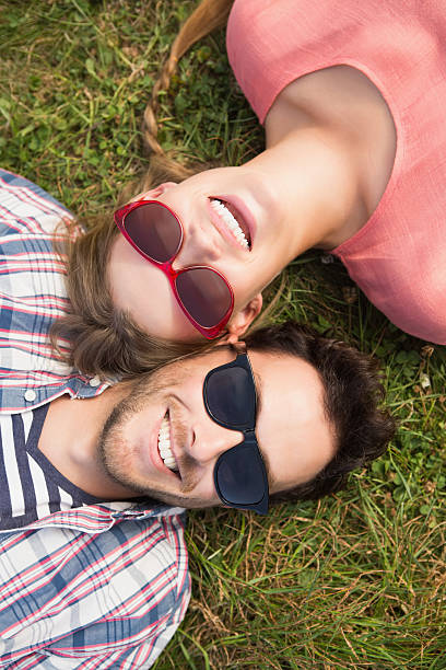 istock Cute couple in the park 471555324
