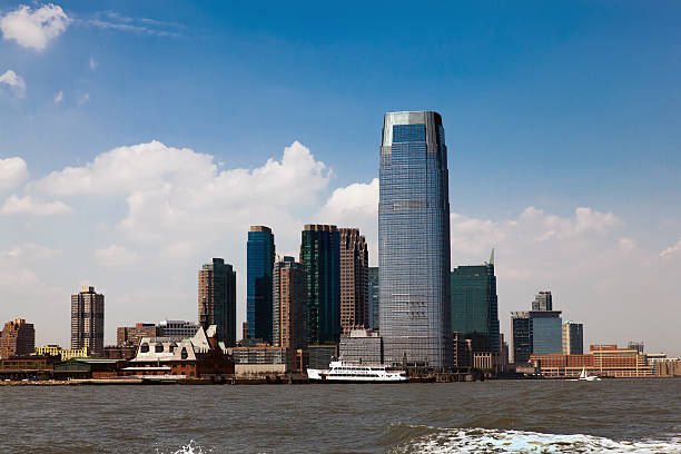 Goldman Sachs Tower in New Jersey stock photo