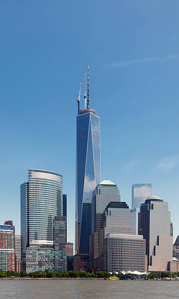 NYC Freedom Tower and the World Financial Center stock photo