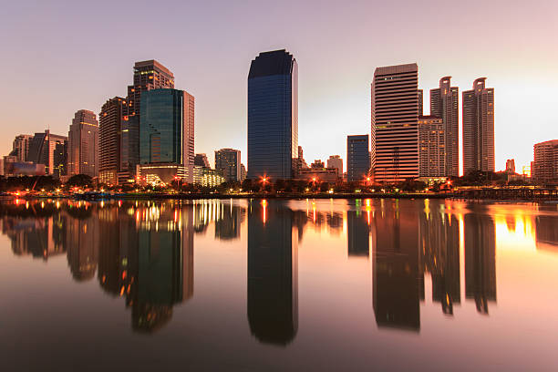 istock Building with Reflection in Bangkok 471558288