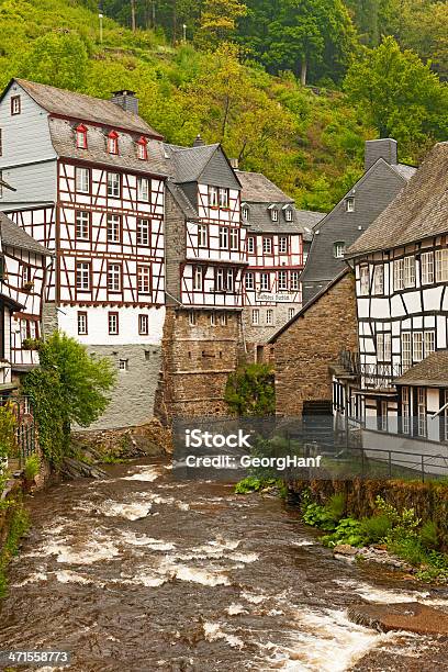 Fluss Ruhr In Monschau Stockfoto und mehr Bilder von Aachen - Aachen, Bauwerk, Bunt - Farbton