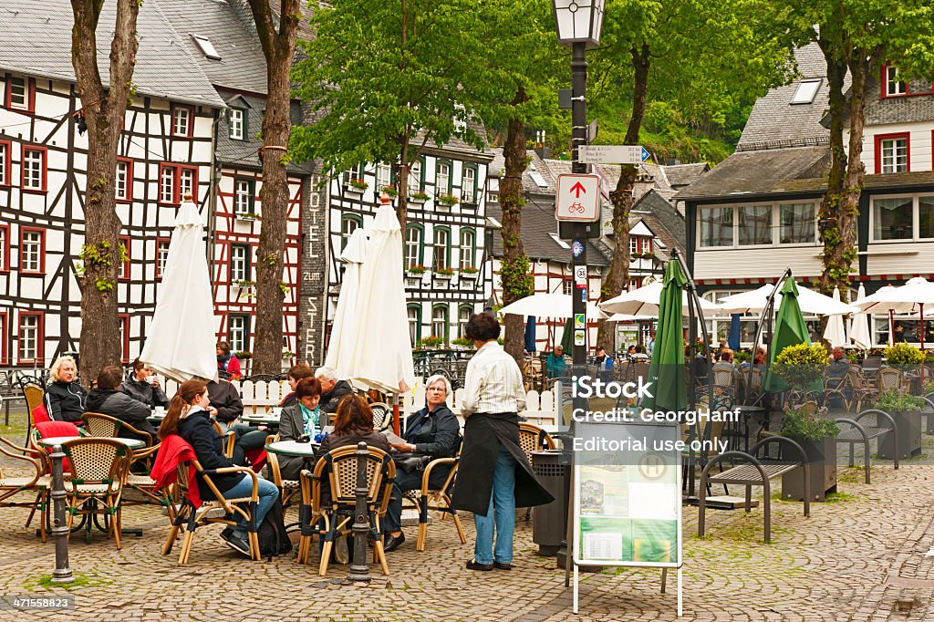 Vista da Cidade de Monschau - Royalty-free Aachen Foto de stock