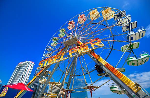 pier steel - atlantic city gambling new jersey built structure imagens e fotografias de stock