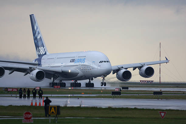 Airbus A380 stock photo