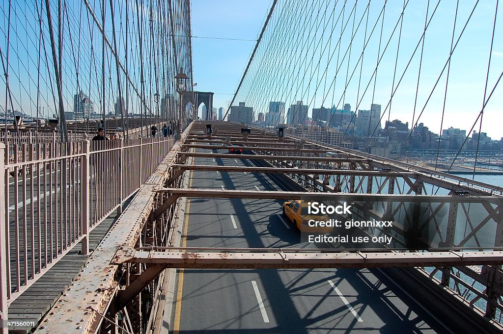 Brooklyn bridge, New York City - Zbiór zdjęć royalty-free (Ameryka Północna)