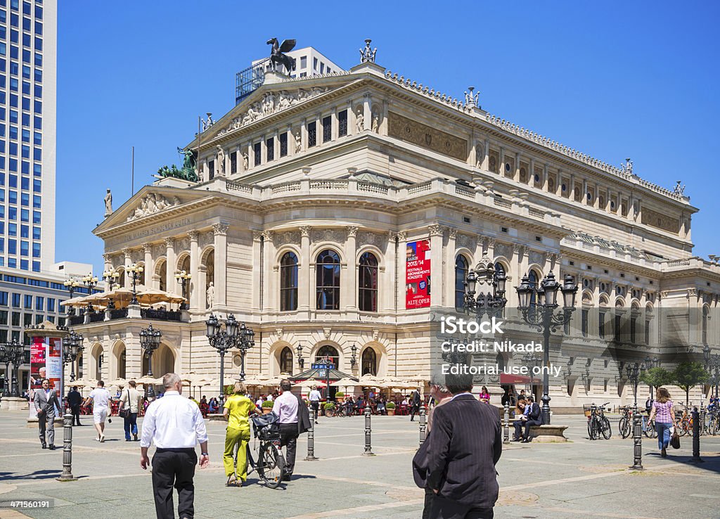 Antiga Casa de Ópera de Frankfurt am Main - Foto de stock de Alemanha royalty-free