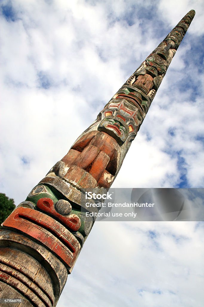 Kitsilano Totem - Foto de stock de Arte libre de derechos