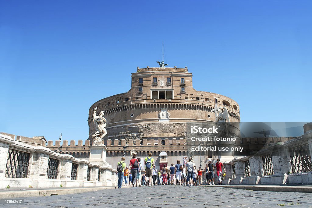 Vue du Castel Sant Angelo" - Photo de Ange libre de droits