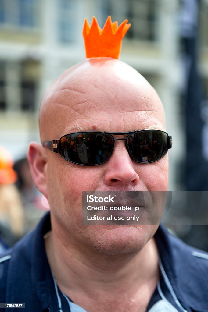 Gekrönt head - Lizenzfrei Königstag - Niederlande Stock-Foto