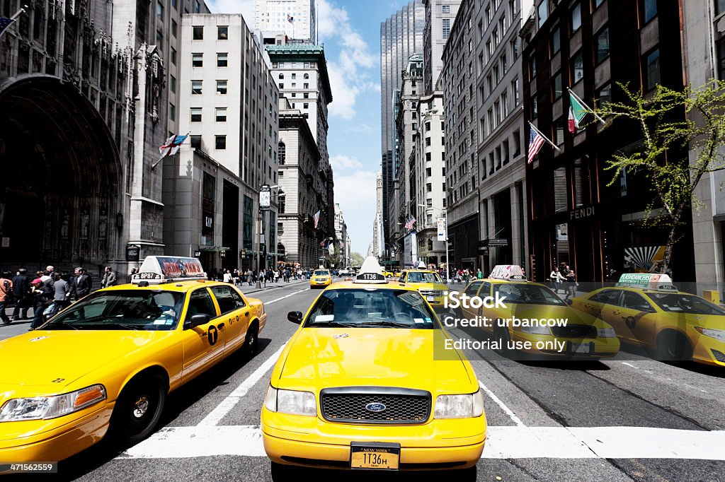 Taxis auf der 5th Avenue, New York City - Lizenzfrei Fifth Avenue Stock-Foto