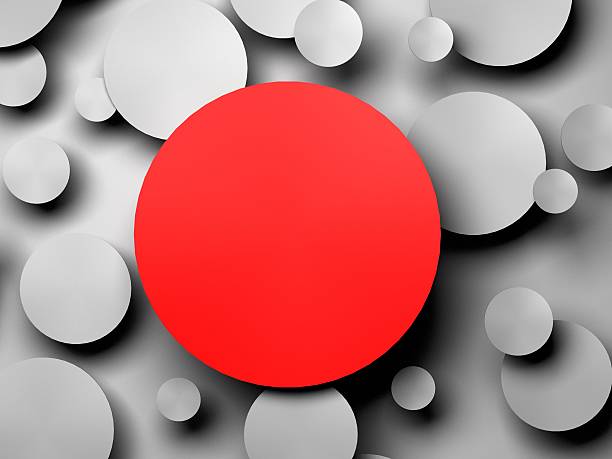 istock gray Paper circle banner with drop shadows. 471563362