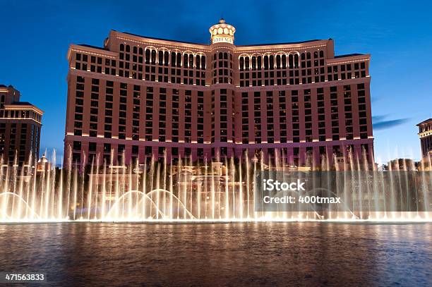 Фонтан Шоу Bellagio — стоковые фотографии и другие картинки Архитектура - Архитектура, Большой город, Весна