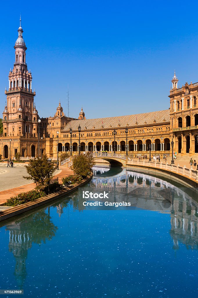 Place de l'Espagne, à Séville - Photo de Séville libre de droits