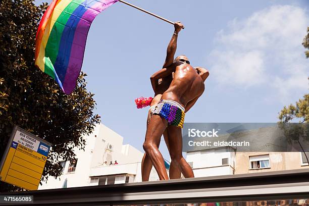 Parada Orgulho Gay De Telaviv De 2013 - Fotografias de stock e mais imagens de Bandeira - Bandeira, Israel, Pessoas