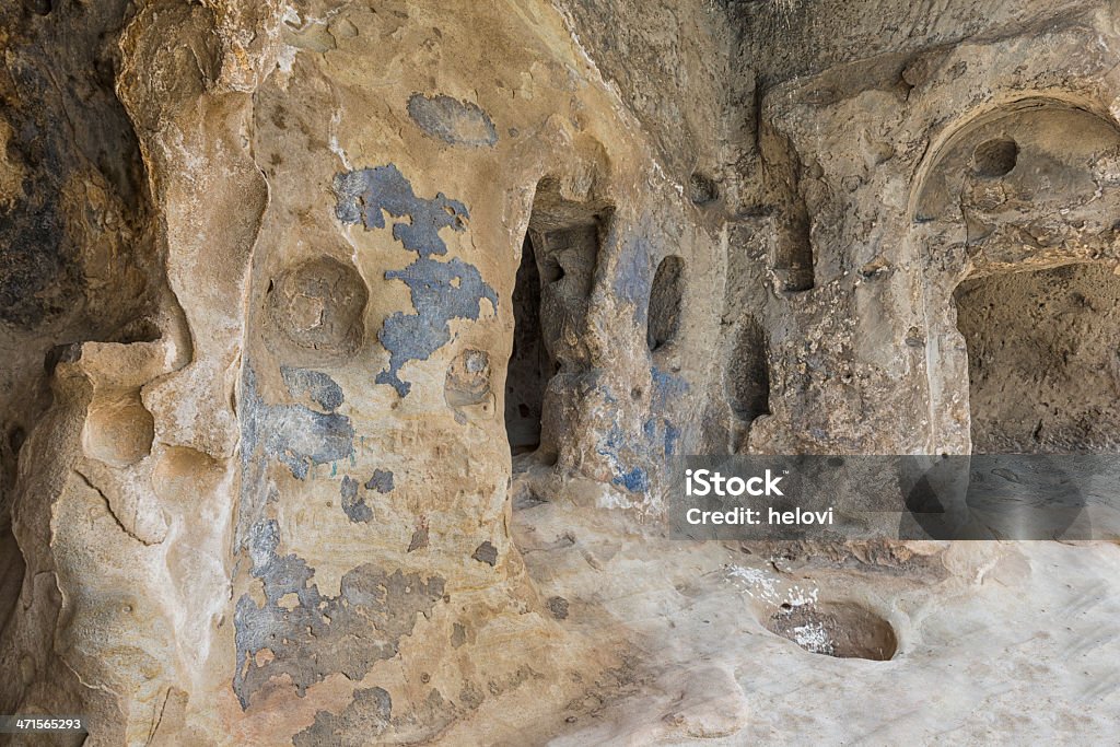 Caverna cidade Uplistsikhe - Royalty-free Antigo Foto de stock
