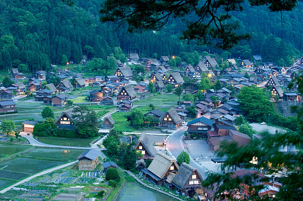 Shirakawa-go Traditional Japanese village of Shirakawa-go gifu prefecture stock pictures, royalty-free photos & images