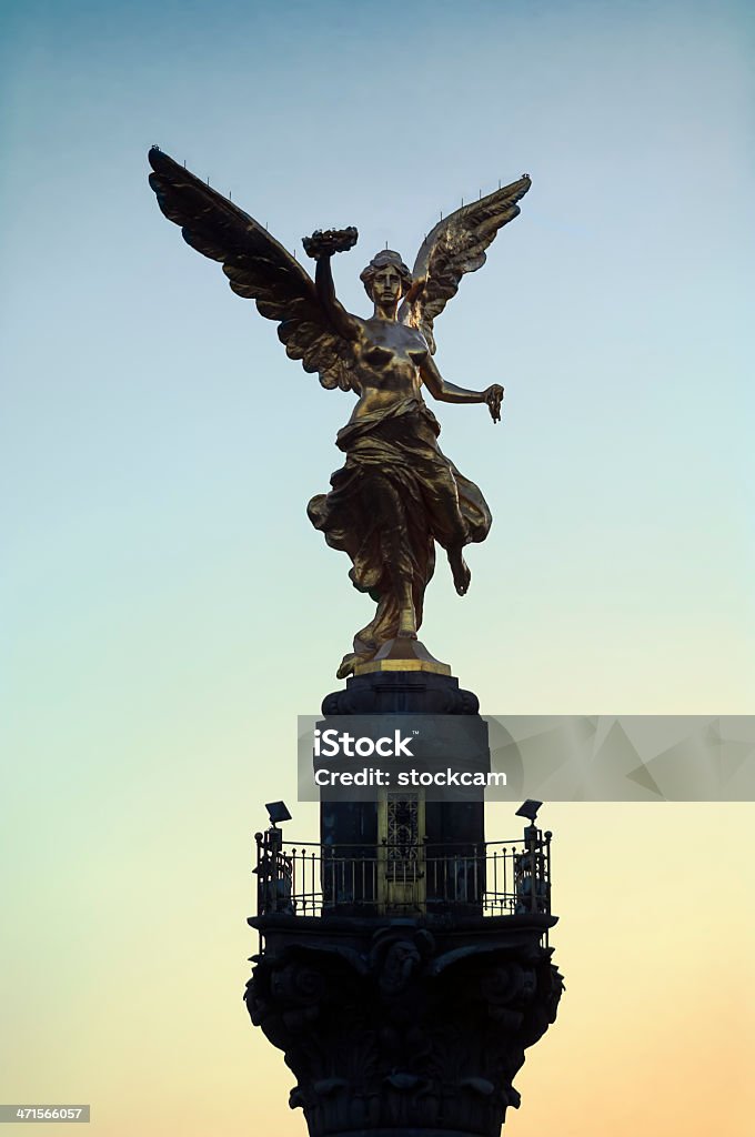 Monumento de Anjo da independência, Cidade do México - Royalty-free Monumento da Independência - Paseo de la Reforma Foto de stock