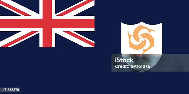 Flag Of Anguilla Stock Illustration - Download Image Now - 2015, Anguilla, British Flag