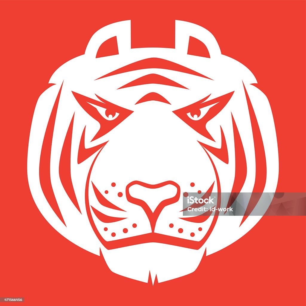 tiger head vector illustration of white tiger head mascot… White Tiger stock vector