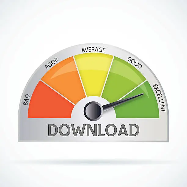 Vector illustration of Download chart