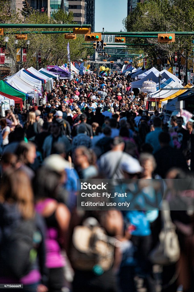 Calgary Festival en la calle - Foto de stock de Alberta libre de derechos