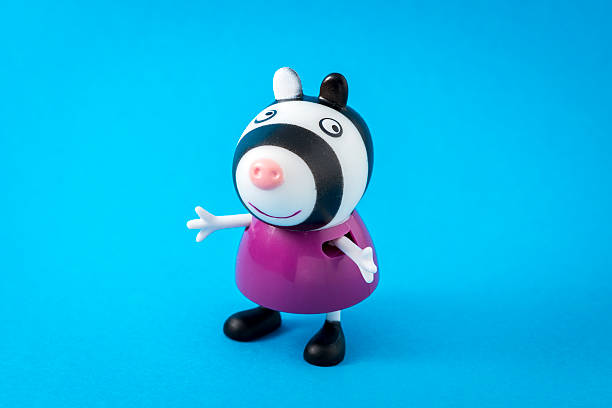 Borgosesia, Italy - June 14, 2013: A figurine toy of Zoe Zebra, a character from \