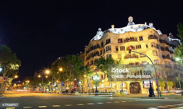 Casa Milá O La Pedrera Foto de stock y más banco de imágenes de Aire libre - Aire libre, Antonio Gaudí, Arquitectura