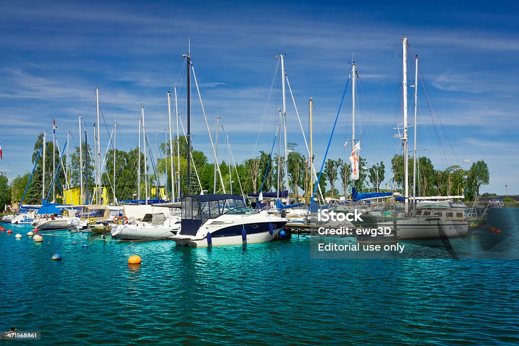 Veleros en Marina, Szczecin - Foto de stock de Agua libre de derechos